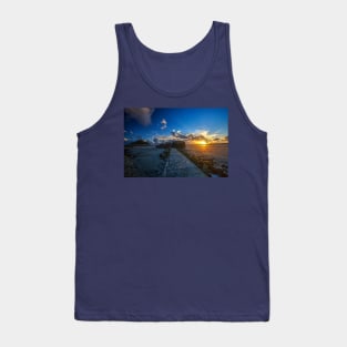 St Michael's Mount And Causeway Sunset Tank Top